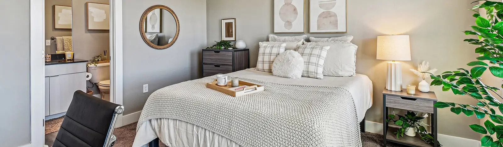 furnished living space